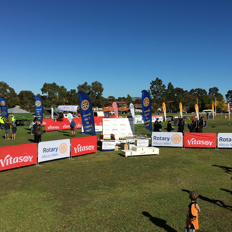 Crowd Control Barrier Slips - Signage HQ
