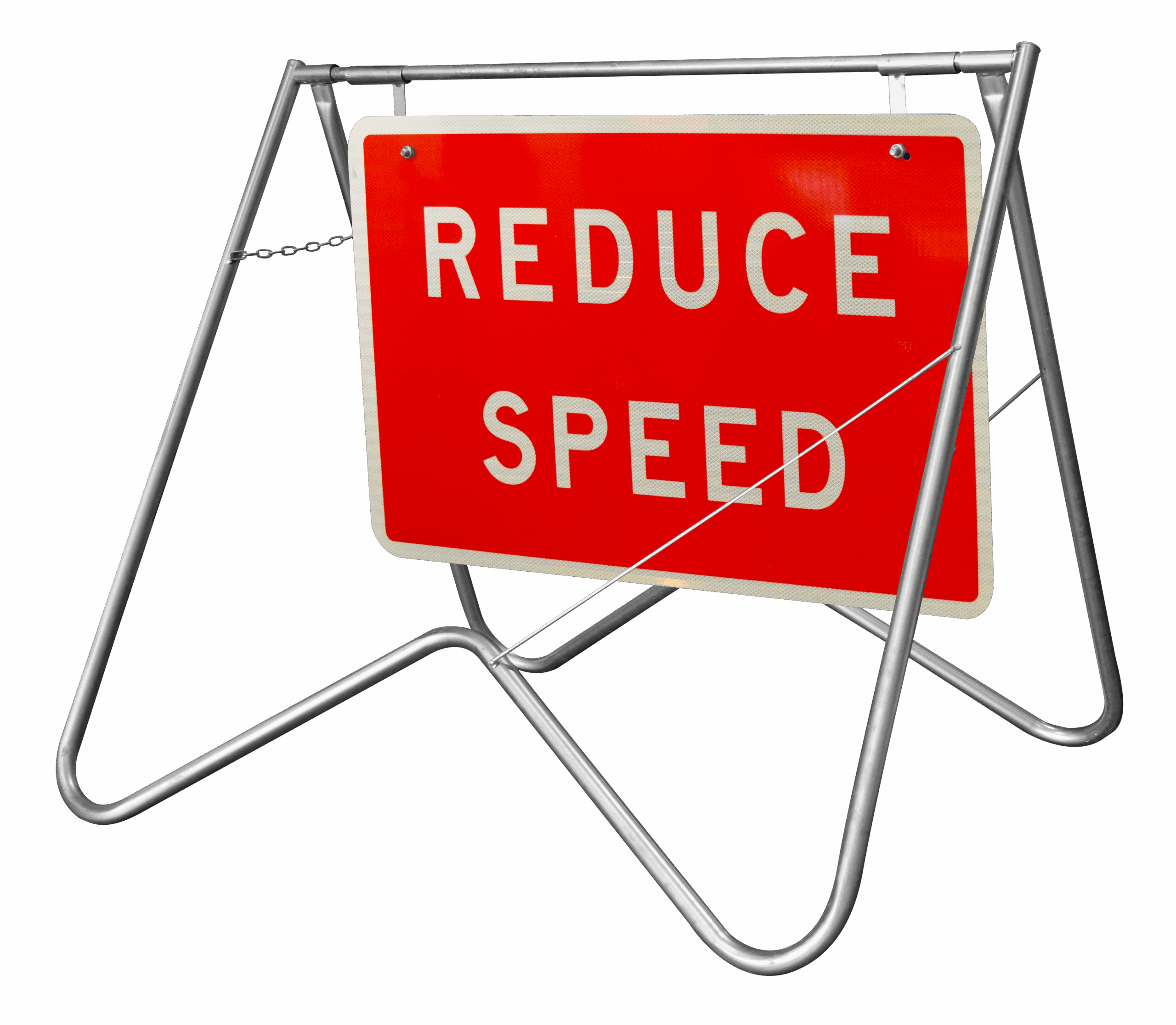 SWING STAND_SIGN_Reduce speed